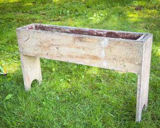 Vintage Wood & Metal Planter