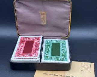 Vintage Kem’s Playing Cards With Case
