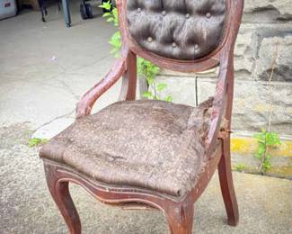 Antique Grape Leaf Chair