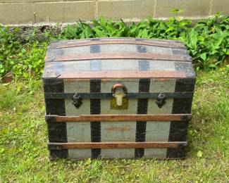 Green Steamer Trunk