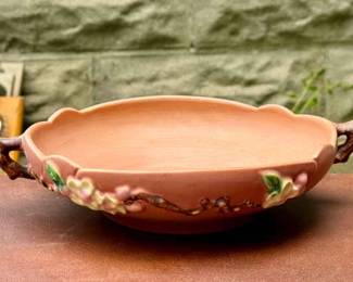 Roseville Pottery Apple Blossom Pink Bowl