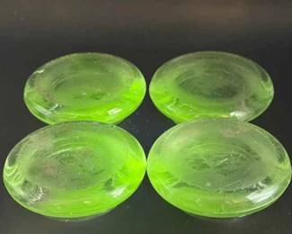 (4) Antique Furniture Coasters-UV Reactive