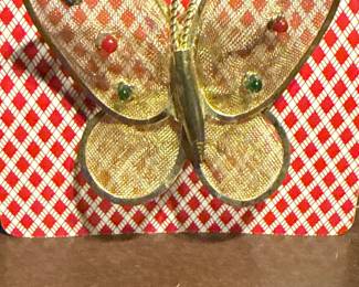 MCM Mesh Butterfly Brooch/Pendant