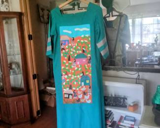 Vintage Handmade Embroidered Folk Dress