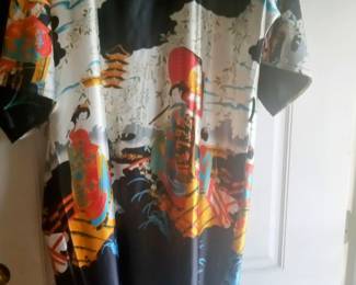 Vintage Satin Japanese Kimono