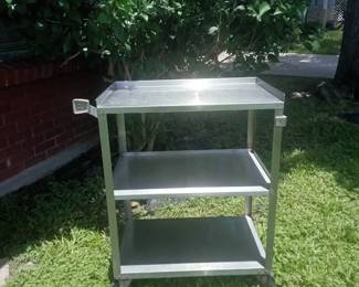 Vintage Stainless Steel All Purpose Cart