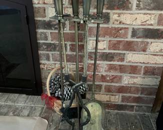 Fireplace tools vintage