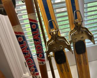 Nice skis with original ski poles