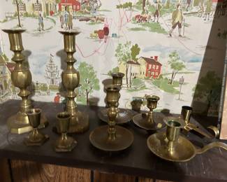 There’s lots of brass candlesticks plus I’m finding other things as well