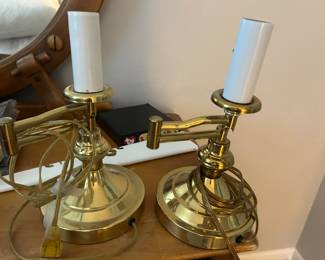 brass desk lamps set