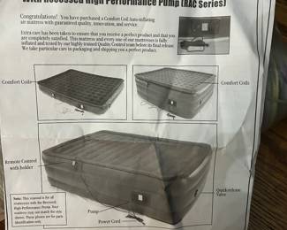 This is a wonderful inflatable bed was taken out of the box, but it was never used