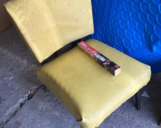 Old vintage vinal chair