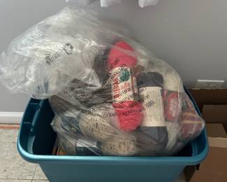 all this yarn is brand new and there’s some package sets too really high class quality
