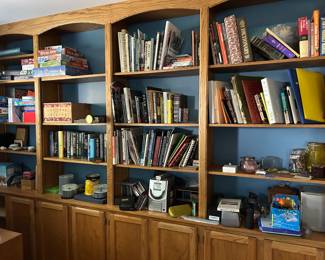 we got books. We haven’t started sorting them yet as far as classifications, but come over and check them out during the sale.