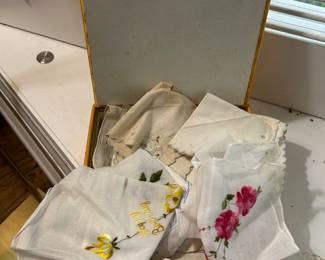 Nice box of Vintage hankies