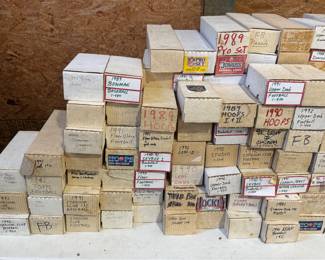 Baseball card sets and commons