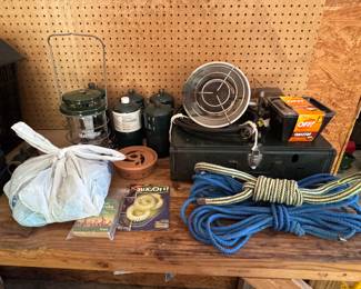 Camping gear. Old Coleman stove