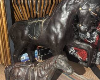 Leather horses