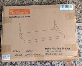 Deep floating shelf