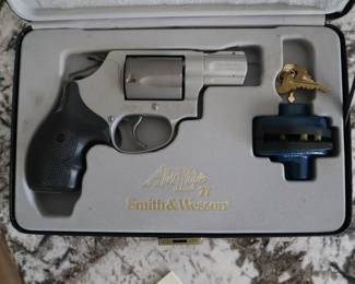 Smith & Wesson AirLite Ti .38 SPL Revolver – In hard case with lock and keys, excellent condition.