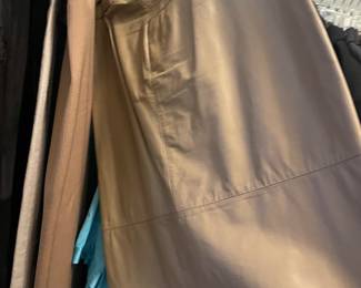 vintage leather skirt