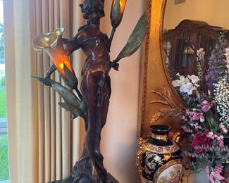 BRONZE -SIGNED ROCHA - FABULOUS STAND THAT SHOULD GO WITH - BUT DOESN'T HAVE T0 BASE IS IN 3 PARTS SO HEAVY BUT NOT AS BAD AS IT COULD BE MORE INFO TO COME ON THIS