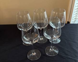 RCR Cristalleria Italiana Aria Collection 6 piece crystal wine Glass set 