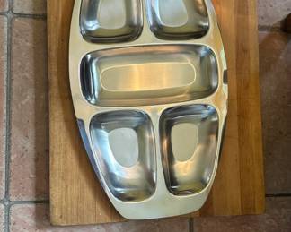 Alessi Five compartment Hors d'Oeuvres serving tray model 