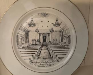 The First Presbyterian Church, Cranbury New Jersey collector plate 