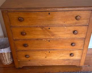 antique pine chest of drawers 