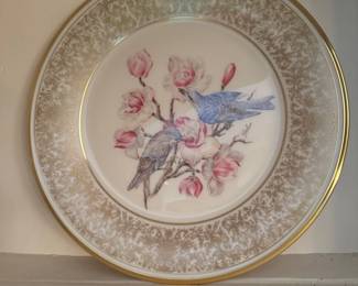 Lenox Boehm Mountain Bluebird Collector Plate 