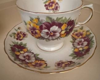 Royal Tuscan Fine English Bone China Floral Cup & Saucer Set 