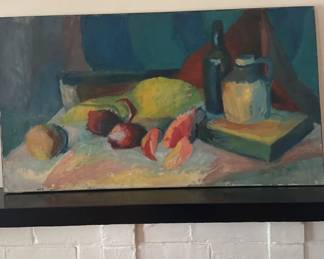vibrant still life painting by Guy Nicod 