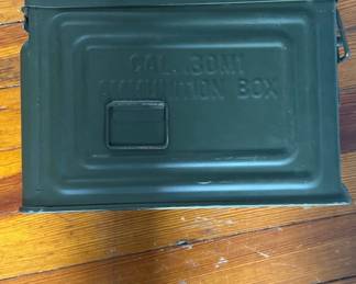 vintage US Army WWII .30 Caliber M1 Ammunition Box 