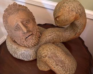 The Snake Cult of Alexander of Abounoteichos terracotta sculpture 