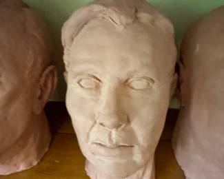 Terracotta Head bust sculpture 