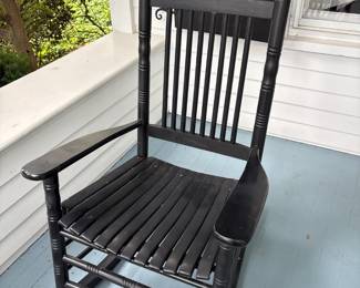 wooden rocking chair 
