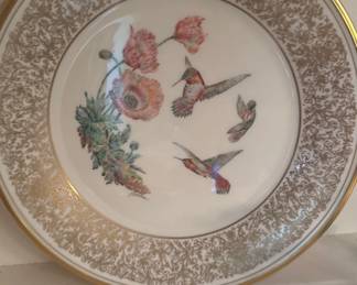 Lenox Boehm Birds collector's plate Rufous Hummingbirds 
