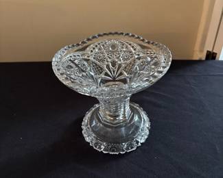 McKee Concord Pressed Glass Punch Bowl Base Stand 