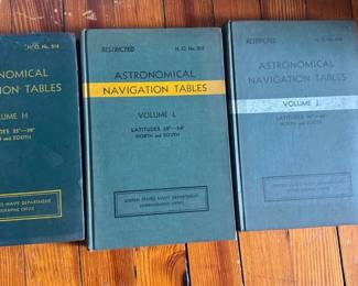 Astronomical Navigation Tables Books 
