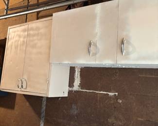 Mid-century modern metal cabinets have Six