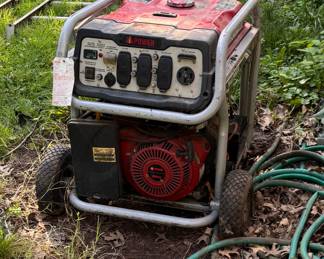 Generator 110 /220 works but needs a good cleaning and probably some fresh gas. It’s the buy of the century.