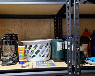 Sleeping bags. Lanterns