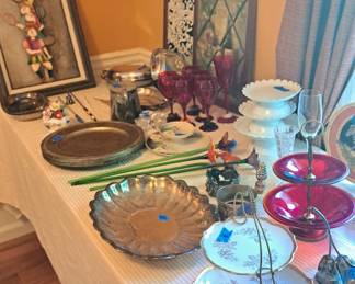 Serving pieces and decor