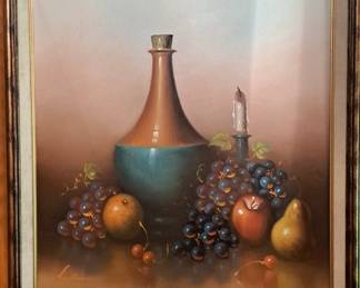 Oil on canvas, still life