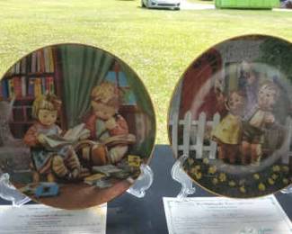 Budding Scholars And Little Companions Hummel Plates