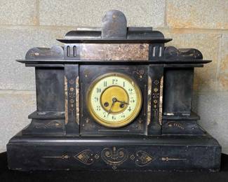 Large Antique Mantle Clock