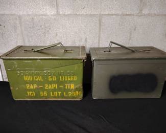 Pair of Vintage Amo Boxes