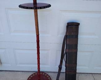 Billiards Pool Cue Stand and Cue Case