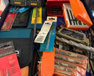 Assorted Drill Bits And More